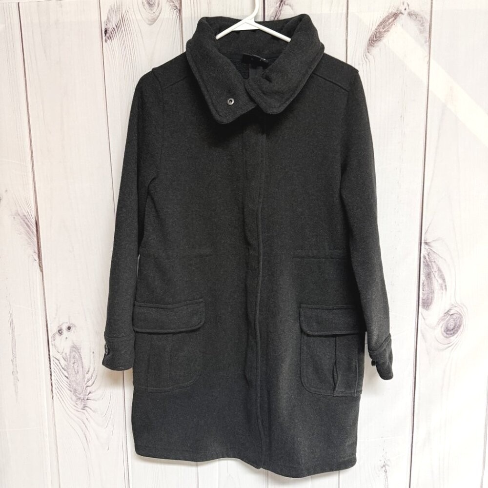 Patagonia Womens Better Sweater Coat Small Black Long Fleece Jacket EUC - Picture 2 of 11